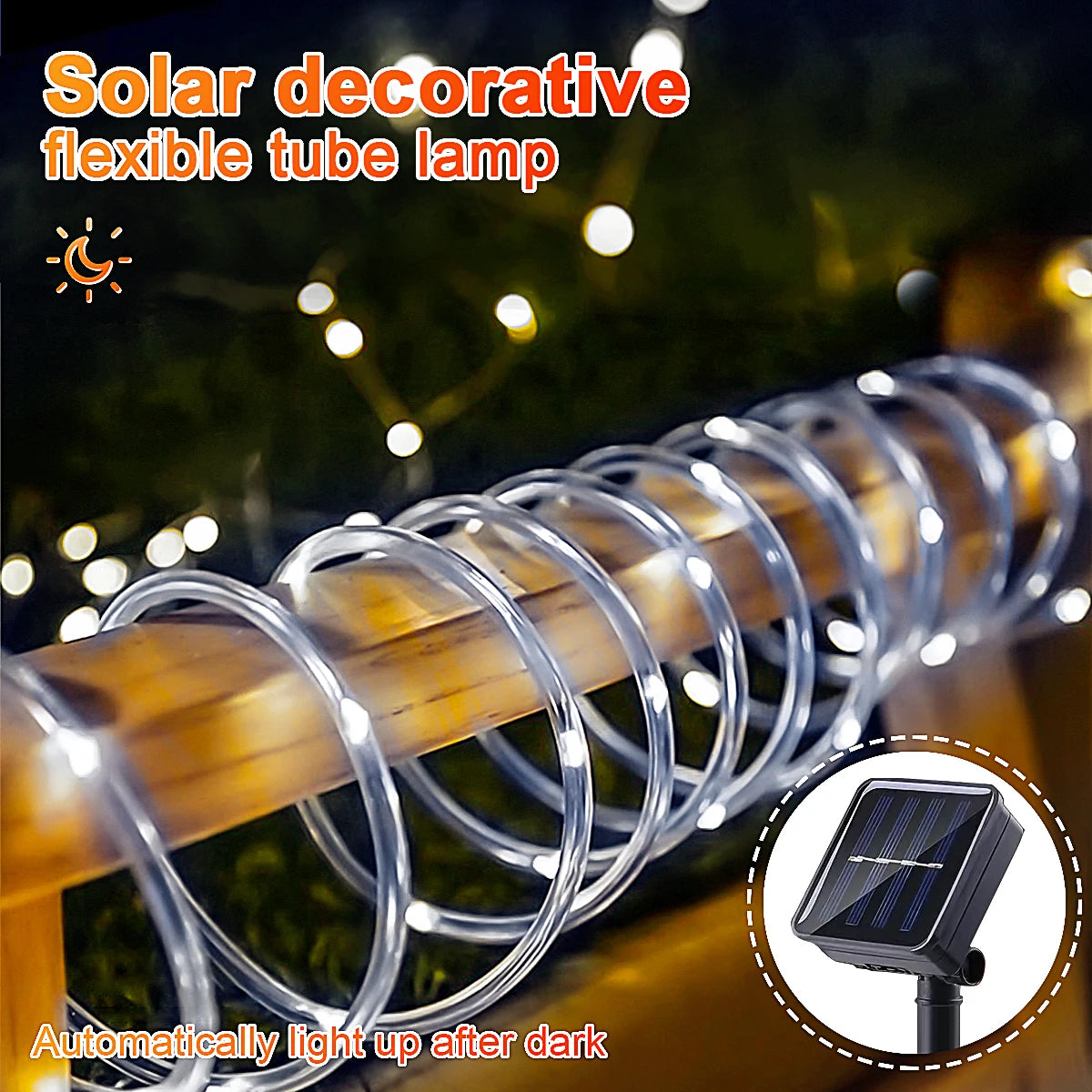 SolarGlow LED Rope Lights – Outdoor Garden Decor