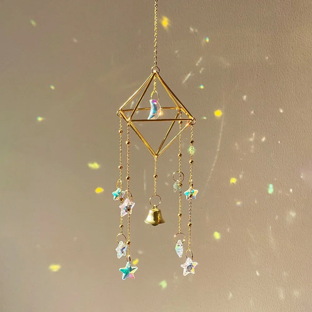 Rainbow Star & Moon Sun Catcher Chime