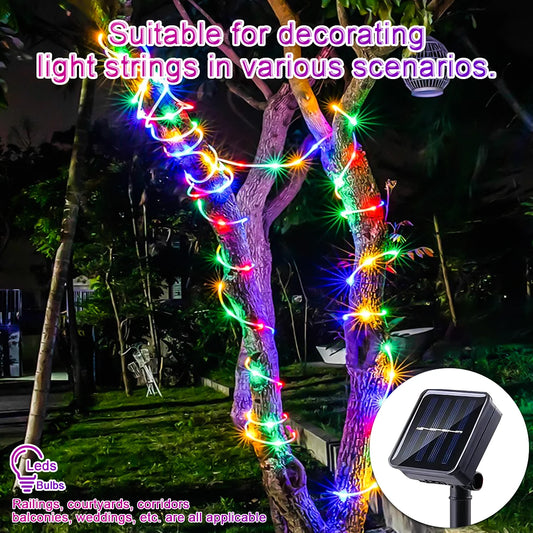 SolarGlow LED Rope Lights – Outdoor Garden Decor