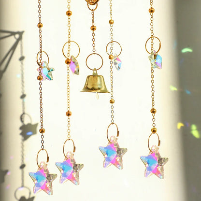 Rainbow Star & Moon Sun Catcher Chime
