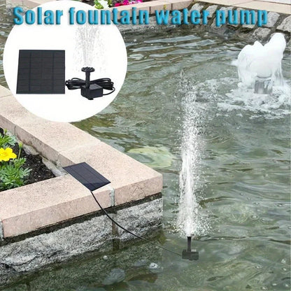 SolarRipple Floating Fountain Pump – 6 Nozzle Set