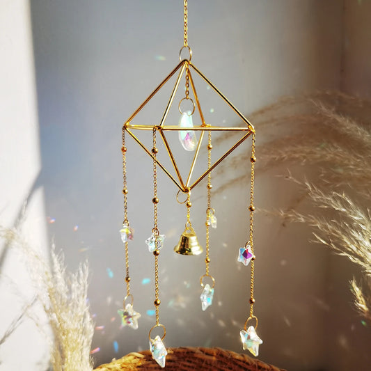 Rainbow Star & Moon Sun Catcher Chime