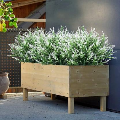 Evergreen Lavender Faux Plants – Outdoor Decor