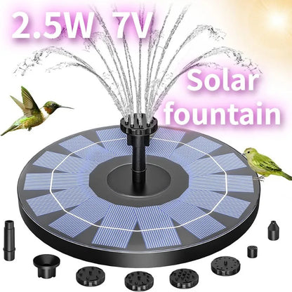 SolarBloom Fountain Pump – 6 Nozzle Garden Set