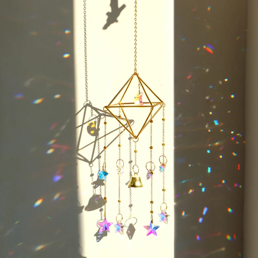 Rainbow Star & Moon Sun Catcher Chime