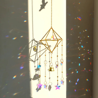 Rainbow Star & Moon Sun Catcher Chime