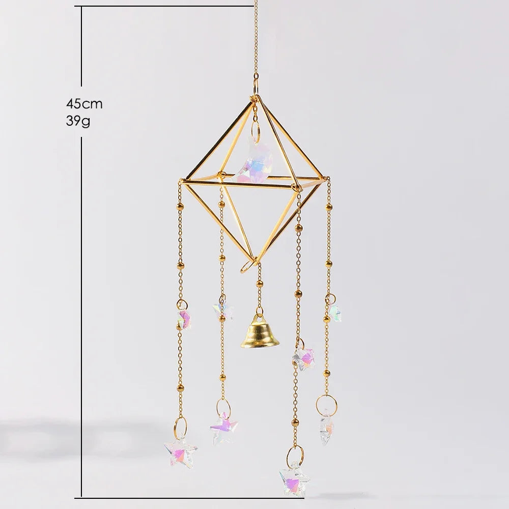 Rainbow Star & Moon Sun Catcher Chime