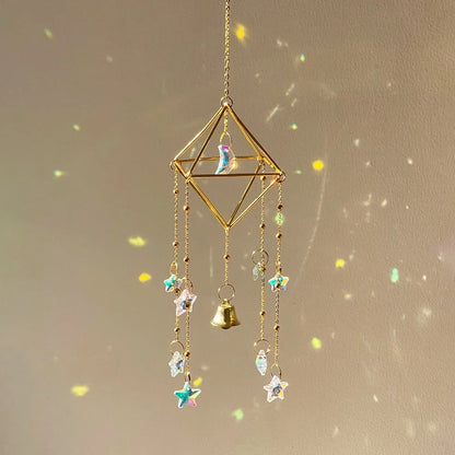 Rainbow Star & Moon Sun Catcher Chime