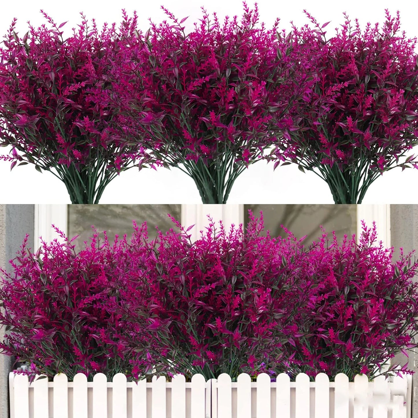 Evergreen Lavender Faux Plants – Outdoor Decor