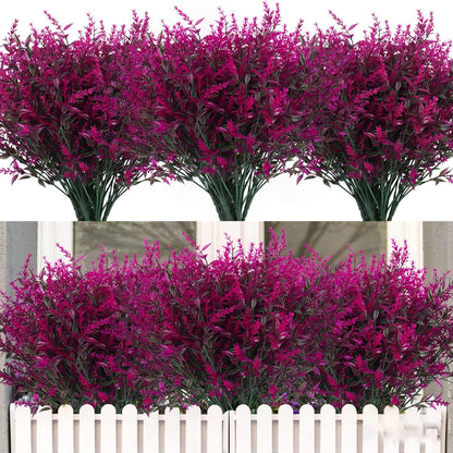 Evergreen Lavender Faux Plants – Outdoor Decor