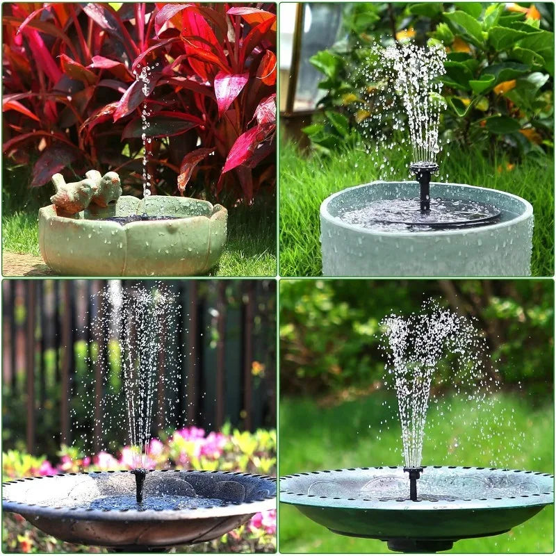 SolarBloom Fountain Pump – 6 Nozzle Garden Set